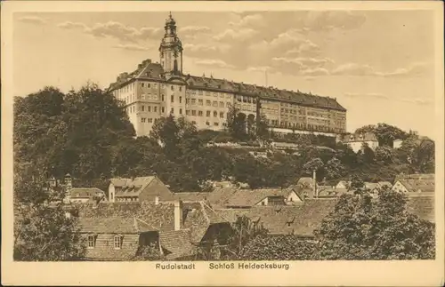 Ansichtskarte Rudolstadt Schloss Heidecksburg 1928