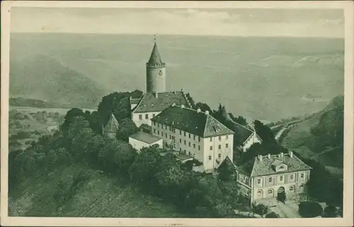 Ansichtskarte Kahla (Thüringen) Leuchtenburg - Luftbild 1928