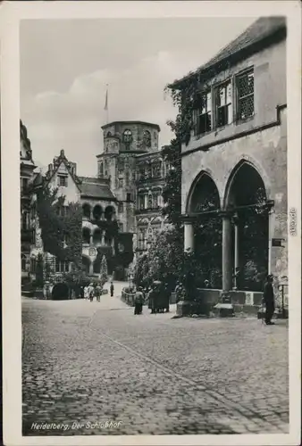 Foto Heidelberg Heidelberger Schloss - Schlosshof 1932 Privatfoto