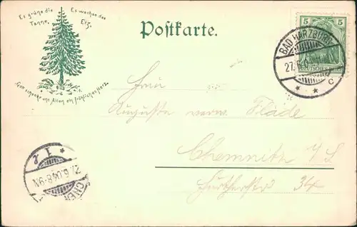 Ansichtskarte Bad Harzburg Wandelbahn 1904