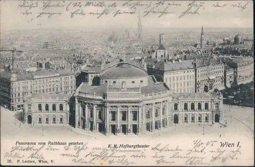 Ansichtskarte Wien Hofburgtheater 1900