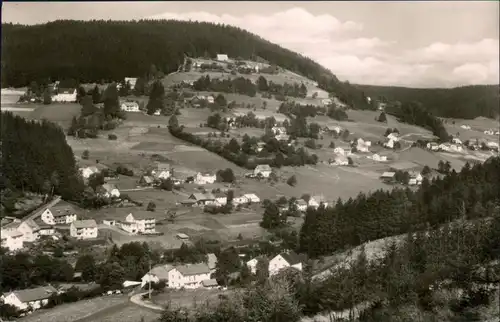 Ansichtskarte Warmensteinach Blick auf den Ort 1967