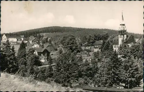 Ansichtskarte Tannenbergsthal (Vogtland)-Muldenhammer Blick auf den Ort 1960