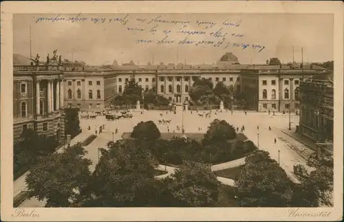 Ansichtskarte Berlin Universität 1916