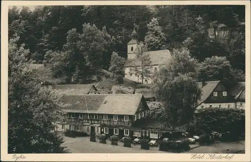 Ansichtskarte Oybin Hotel Klosterhof 1929