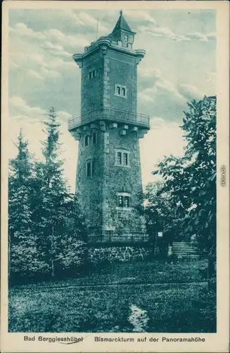 Berggießhübel-Bad Gottleuba-Berggießhübel Bismarckturm auf der Panoramahöhe 1927