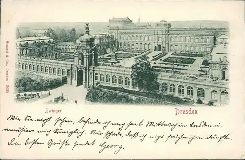 Ansichtskarte Innere Altstadt-Dresden Dresdner Zwinger 1902