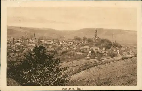 Ansichtskarte Königsee Blick auf den Ort 1919