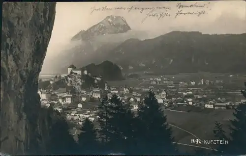 Ansichtskarte Kufstein Blick auf den Ort 1919