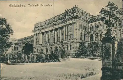 Ansichtskarte Charlottenburg-Berlin Technische Hochschule 1914