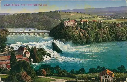 Ansichtskarte Neuhausen am Rheinfall Rheinfall 1913