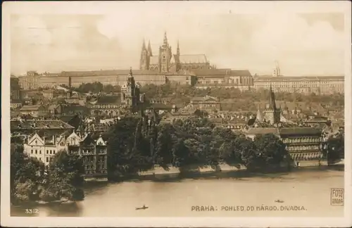 Ansichtskarte Prag Praha Teilansicht 1932