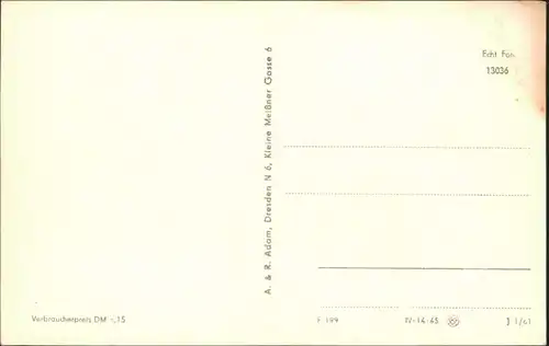 Ansichtskarte Pillnitz Schloss Pillnitz 1961