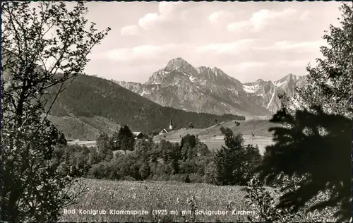 Ansichtskarte Bad Kohlgrub Blick auf den Ort 1953