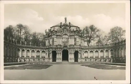 Innere Altstadt-Dresden Dresdner Zwinger - Wallpavillon mit Bogen-Galerien 1952