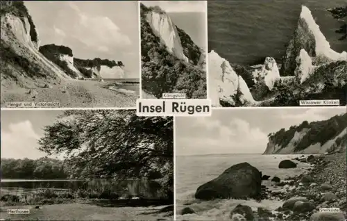 Mecklenburg Vorpommern Strand, Küste Wissower Klinke Herthasee, Steilküste 1959