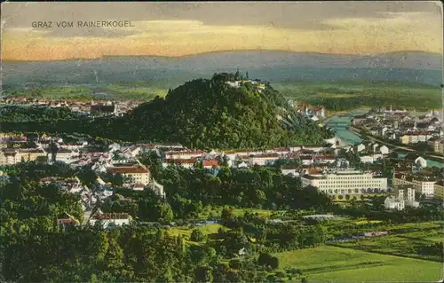 Ansichtskarte Graz Blick auf den Ort 1925