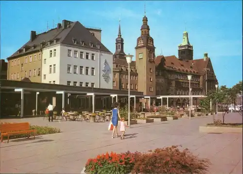 Ansichtskarte Chemnitz Rathaus 1975