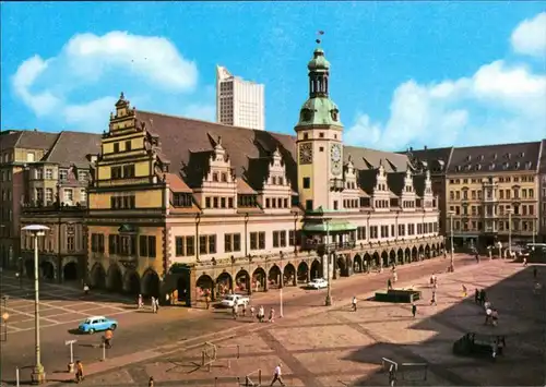 Ansichtskarte Leipzig Altes Rathaus 1975