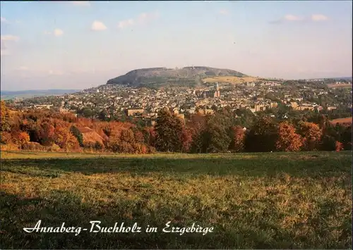 Ansichtskarte Annaberg-Buchholz Blick auf den Ort 1995