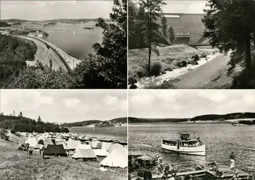 Ansichtskarte Pöhl Talsperre 1977