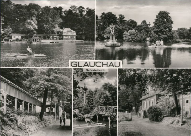 Ansichtskarte Glauchau Gründelteich.. Ansichtskarten günstig