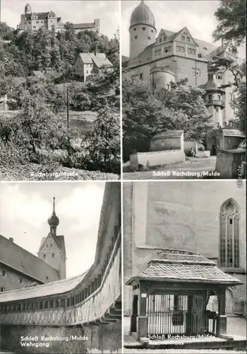 Ansichtskarte Rochsburg-Lunzenau Schloss Rochsburg, Mulde 1978