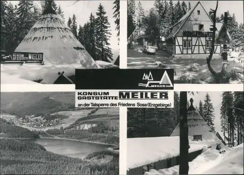 Sosa (Erzgebirge)-Eibenstock Konsum Gaststätte Meiler an der Talsperre Sosa 1972