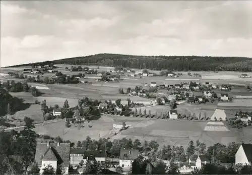 Ansichtskarte Rittersgrün-Breitenbrunn (Erzgebirge) Blick auf den Ort 1973