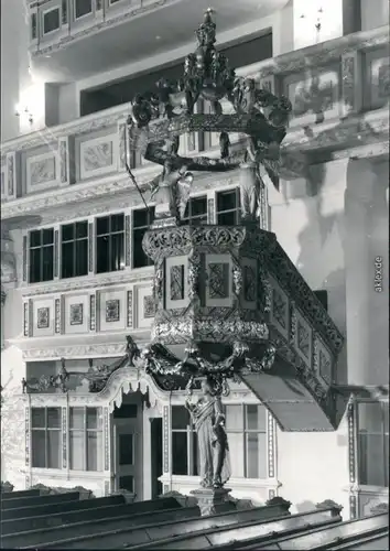 Ansichtskarte Schwarzenberg (Erzgebirge) St. Georgen-Kirche: Kanzel 1978