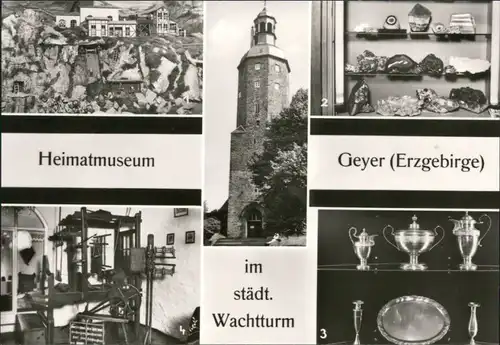 Ansichtskarte Geyer Heimatmuseum im städt. Wachturm 1977