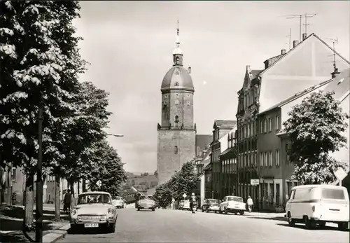 Ansichtskarte Annaberg-Buchholz Große Kirchgasse mit St. Annenkirche 1976