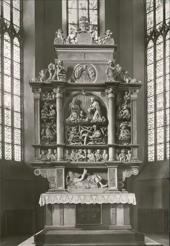 Ansichtskarte Annaberg-Buchholz St. Annenkirche - Hauptaltar 9604