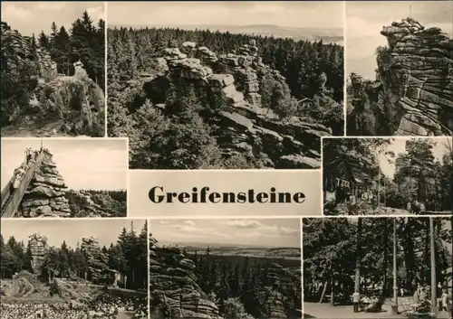 Ansichtskarte Ehrenfriedersdorf Greifensteine 1963