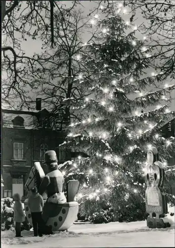 Ansichtskarte Olbernhau Weihnachten - "Olbernhauer Reiterlein" 1975