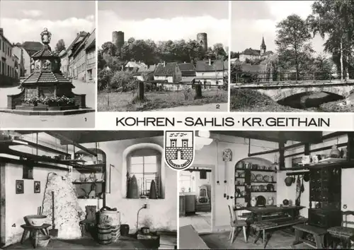 Kohren-Sahlis Töpferbrunnen, Teilansicht, Anlagen, Töpfermuseum 1983