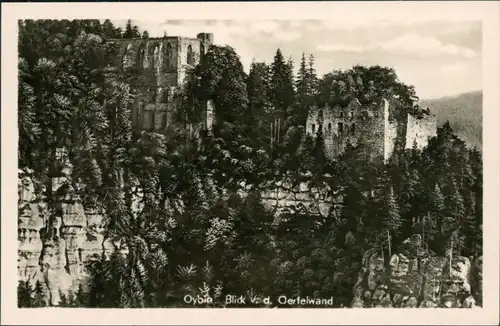 Ansichtskarte Oybin Burg und Klosterruine 1953