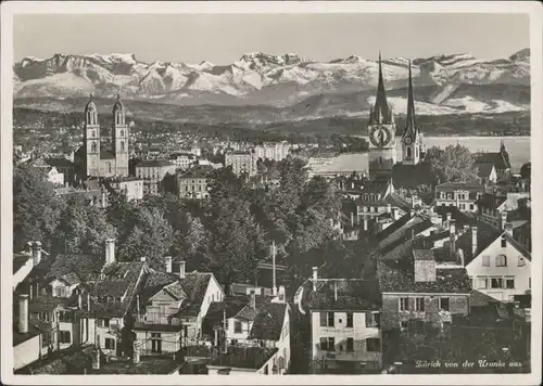 Ansichtskarte Zürich Blick auf die Stadt 1931