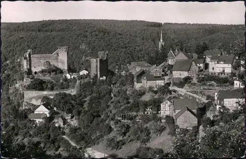 Ansichtskarte Hohenstein-Kirchensittenbach Burg Hohenstein 1957