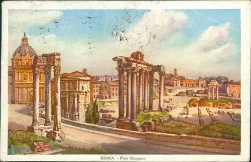 Ansichtskarte Rom Roma Foro Romano / Forum Romanum 1928