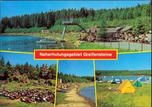 Ehrenfriedersdorf Naherholungsgebiet Greifensteine Zeltplatz 1981