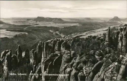 Ansichtskarte Bad Schandau Schrammsteinaussicht 1968