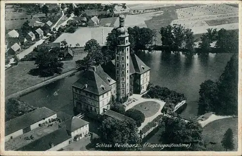 Reinharz Luftbild Schloss Reinharz - Gasthof goldener Hirsch 1937 