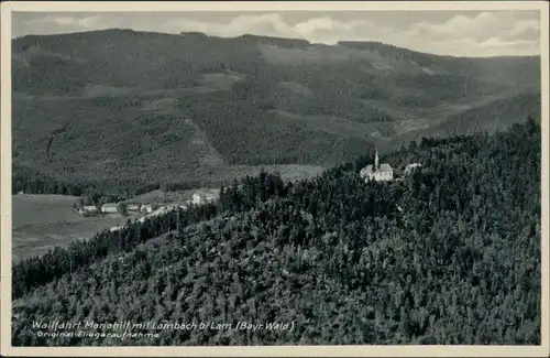 Ansichtskarte Amberg Luftbild Wallfahrtskirche Maria Hilf 1937 