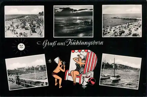 Ansichtskarte Kühlungsborn Strand 1961