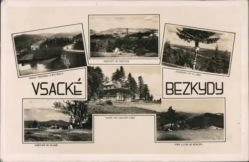 Ansichtskarte Wesetin Vsetín | Settein Schutzhütte Wsetiner Cab Mähren 1941