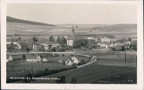 Ansichtskarte Blowitz Blovice Partie an der Stadt b  Plzeň Pilsen 1938