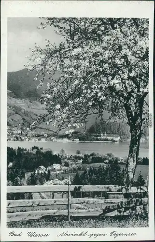Ansichtskarte Bad Wiessee Abwinkel gegen Tegernsee 1932 