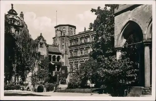 Ansichtskarte Heidelberg Heidelberger Schloss - Schlosshof 1933
