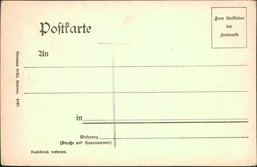 Ansichtskarte Oybin Blick von der Teufelsmühle in das Tal 1906 